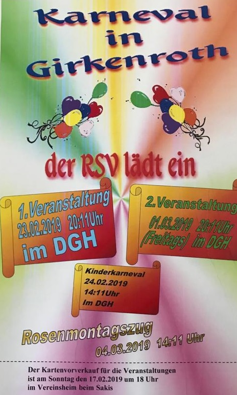 Karneval 2019 Plakat
