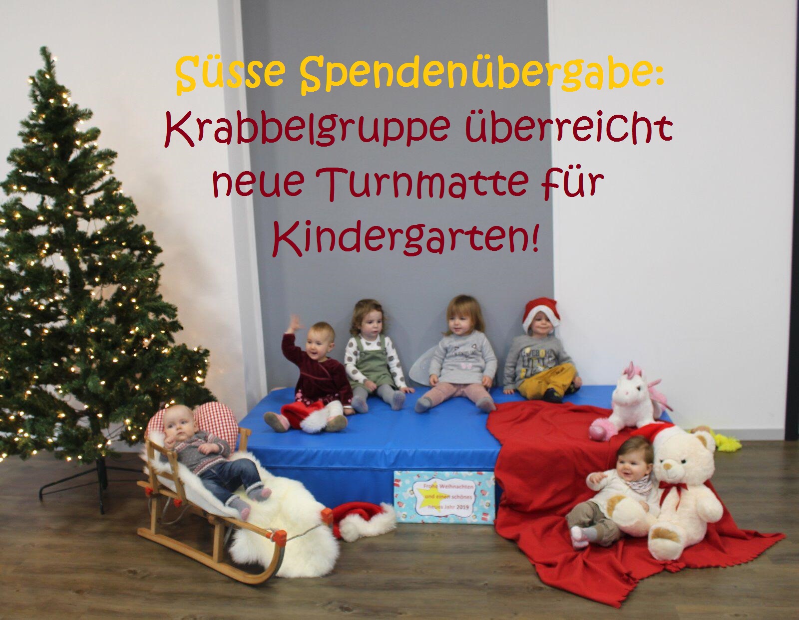 Spendenübergabe Turnmatte